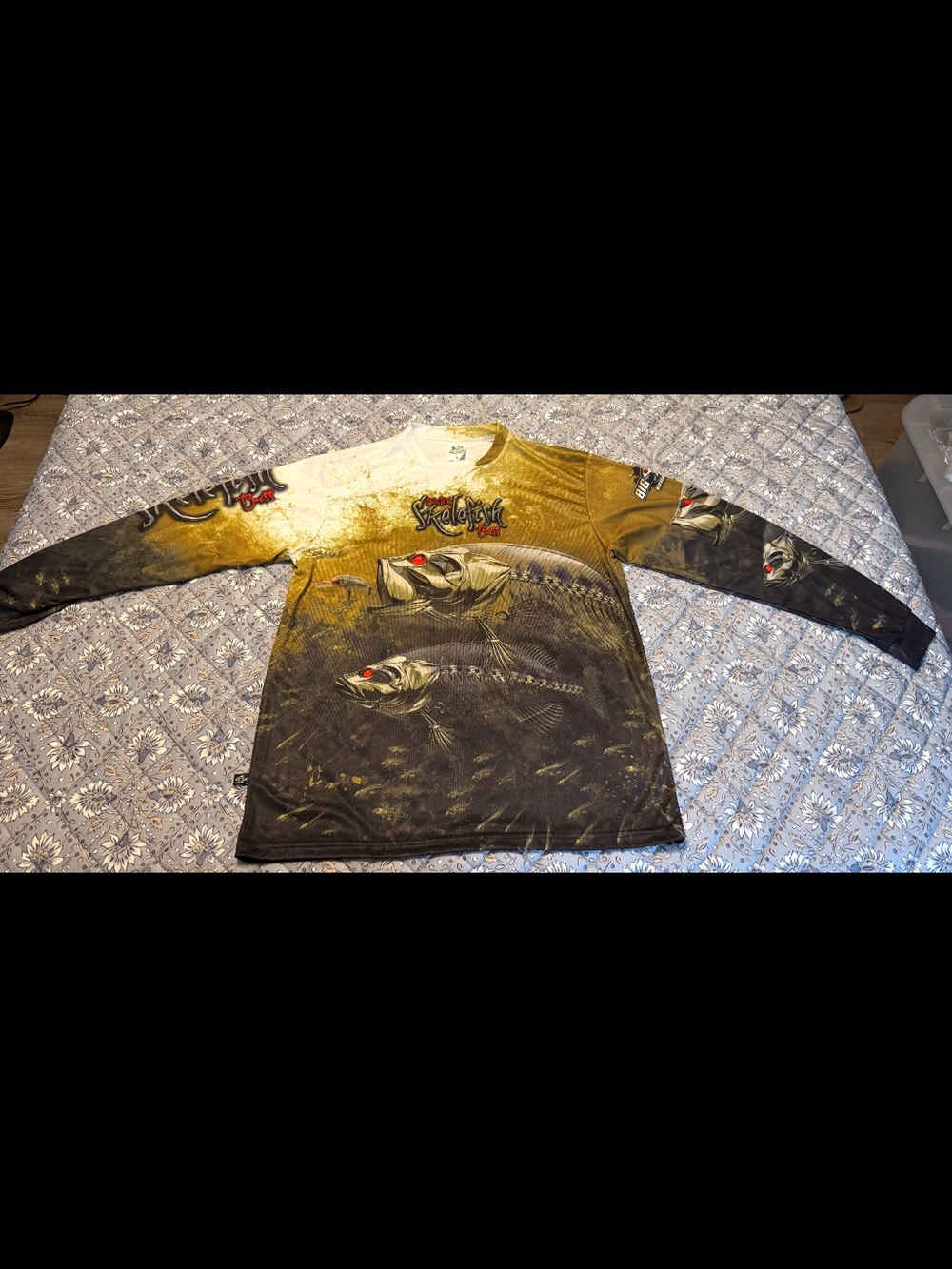Bigfish Gear Skelefish Bass long sleeve t-shirt performance fishing